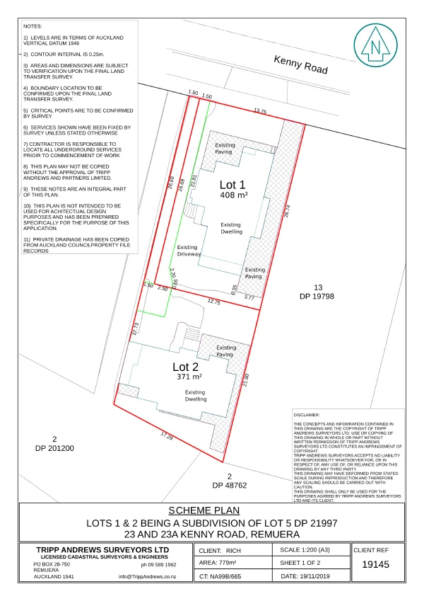 Residential home with shared driveway access